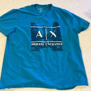 Armani Exchange M Regular Fit V Neck T Shirt